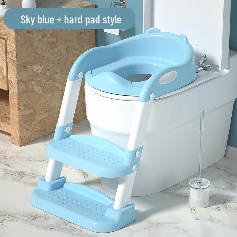 Folding Kids' Toilet Ladder with Baby Seat