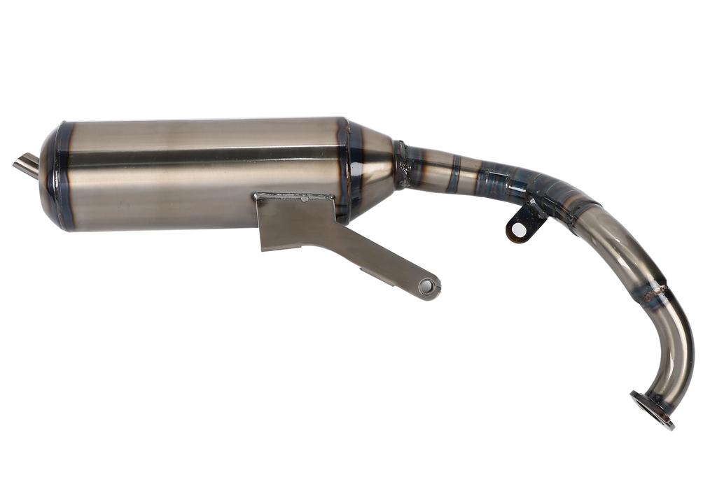 Horizontal type V8 chamber muffler for Honda Dio Hawaiian rustproof aftermarket (Live Dio/J/ST/SR/ZX/Cesta/AF34/AF35 G-Dash) - chamber, finish, part.