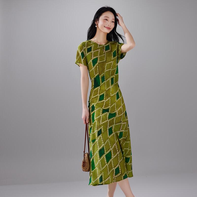 SOFSIL Women's 100% Mulberry Silk Print Dress