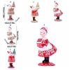 Adorable Cute Santa Claus Ornaments Exquisite Unique Resin Santa Claus Statues Cartoon Christmas Ornament Christmas