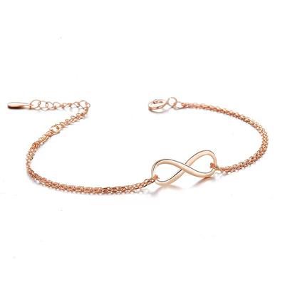 Simple Digital 8 Sterling Silver 925 Fashion Temperament Female Bracelet