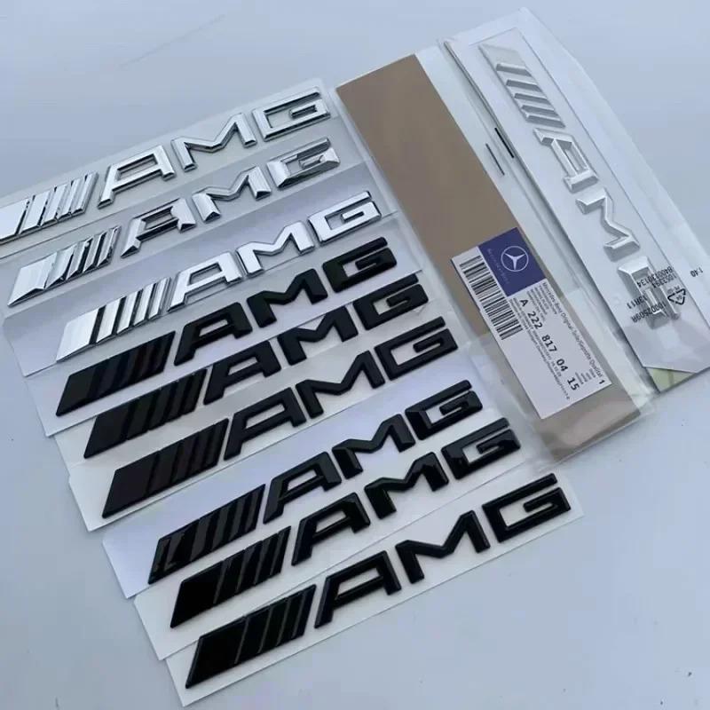 ILY2 3D ABS Car Rear Trunk Badge Decal Letters Sticker For Mercedes Benz AMG A B C E G CLA C63 C63S E53 GT SLK W176 W205 W177 C260L