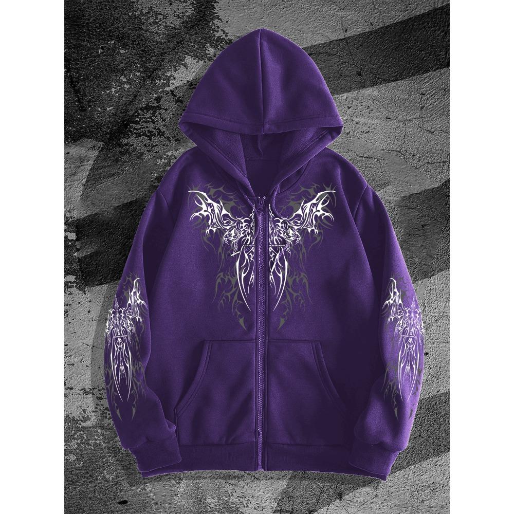 

Популярна Оригінальна Темна Стильна Худі на Блискавці з Принтом, Модна Вулична Мода Бренд Худі на Блискавці, Повсякденний Тренд для Поєднання XL