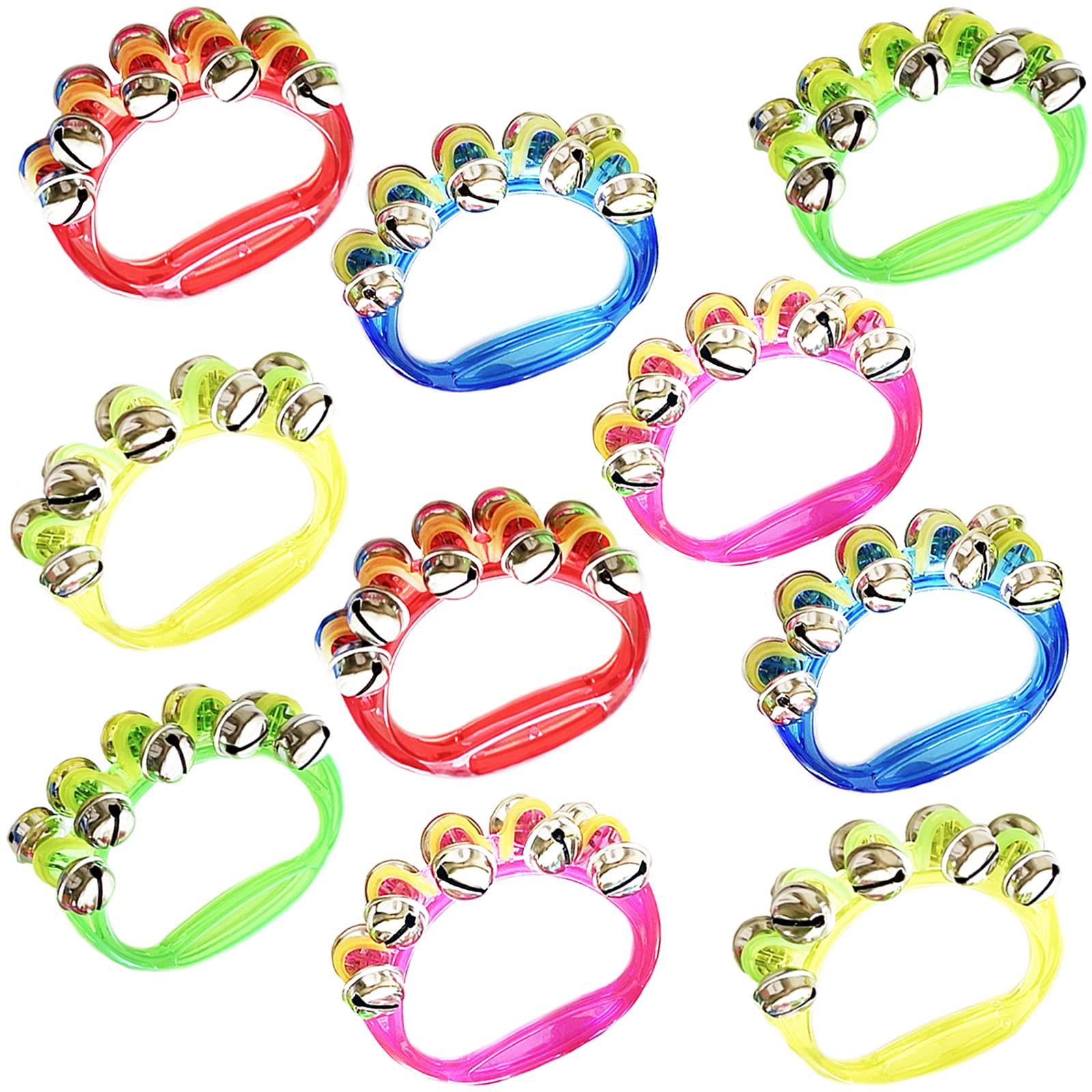 

A sTool Колокольчики, Звон колокольчиков, Ручные колокольчики, 5 цветов, Набор из 10 штук, Ударные инструменты