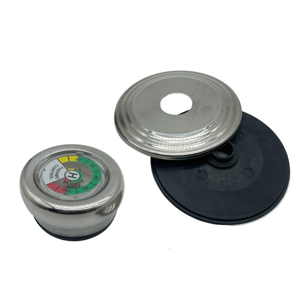 Stainless Steel Thermometers Lid Knob High Accuracy Temperature Monitoring Heat Resistant for Pot Pan Pressure Cooker