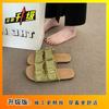 Internet Celebrity Explosion Retro Belt Buckle Slippers Women Summer Wear Platform Muller Shoes Cool Slippers 2025 New