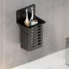 Plastic Toothbrush Storage Rack No Drill Chopsticks Cage Practical Wall Mounted Storage Box  Dorm