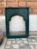 Hand-Painted Wooden Jharokha Frame: Vintage Indian Wall Decor