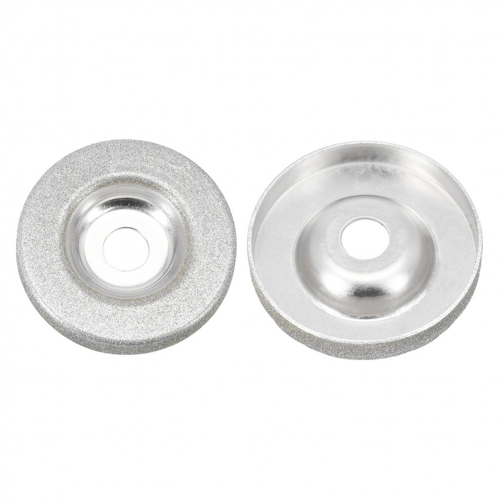2 Diamond-Grinding Wheel Cup Emery Milling Cutter Circle Sharpener Stone