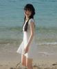 ROSEFRANTZ Flower Punching Mini Dress [Ivory]