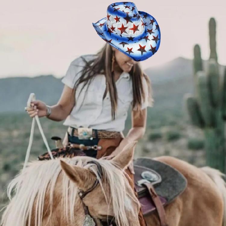Wide Brimmed Cowboy Hat Julycostume Disco Hat for Party Stage Dancing