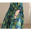 DIMANAF New 2026 Women Sundress Plus Size Summer Long Dress Loose Oversize Maxi Lady Floral Cotton Dress