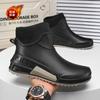 Winter warm and velvet couple waterproof rain shoes Kitchen back chef shoes waterproof shoes Short men's and women's rain boots