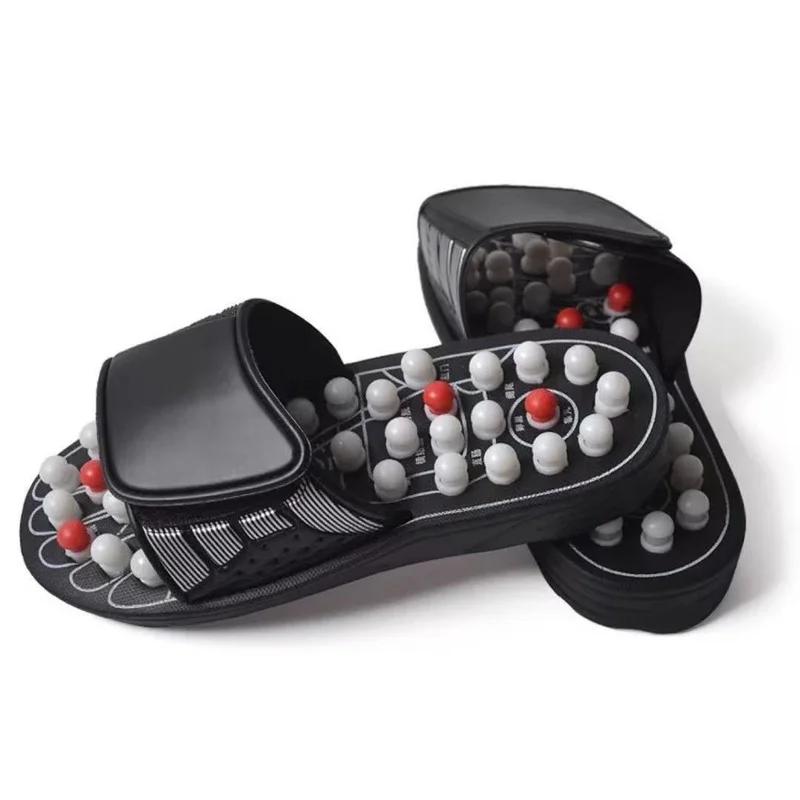 XIHAHA Spin Acupoint Massage Slippers Sandal for Men Women Feet Chinese Acupressure Therapy Medical Rotating Foot Shoes