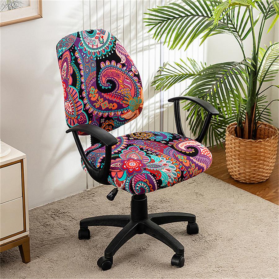 Elastic Split Chair Cover Office Lift Swivel Chair Cover Household Split Computer Chair Cover Non-Slip Seat
