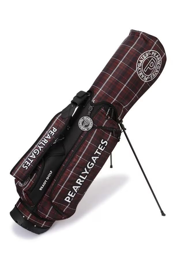 

[Pearly Gates] Unisex Caddy Bag Plaid Stand CB 9.5inch3.5kg46inch Compatible 053-3280001 051Brown FR