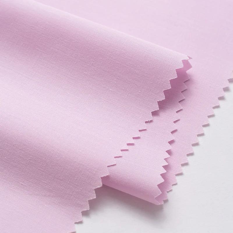 Plain Combed Cotton Fabric Poplin for Clothes Shirt Dresses Sewing High-grade Smooth Skirts Cloth Thin Anti-wrinkle