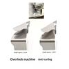 1PCS 1.3/1.5CM Industrial Overlock Sewing Machine Rule Seam Guide Hem Guider Lap Seam Folder Sewing Machine Parts Hemmer Guider