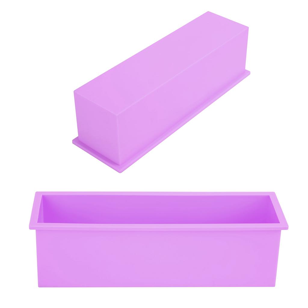 1200ML Rectangle Silicone Soap Mold DIY Toast Mould Making Box Tool
