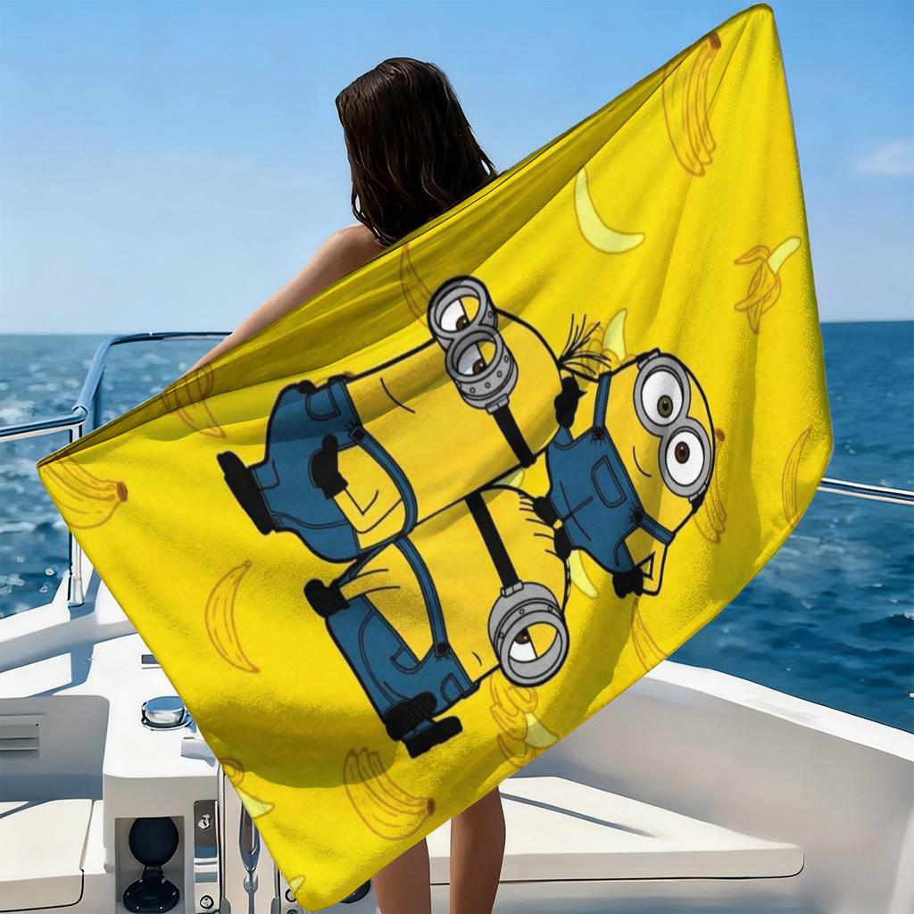 Big-eyed Cute Creature Bananamaster Beach Towel Quick-drying Suitable for Beach Vacation Pool Gym Cute Gift for Friends Families