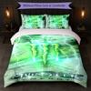 Set Copripiumino Monster Energy Stampa 3 Pezzi 1 Copripiumino e 2 Federe Biancheria da Letto Morbida per Camera da Letto Domestica