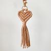 Heart-shaped Handwoven Keychains Pendant Style Mobile Phone Bag Pendant  For Women Gift