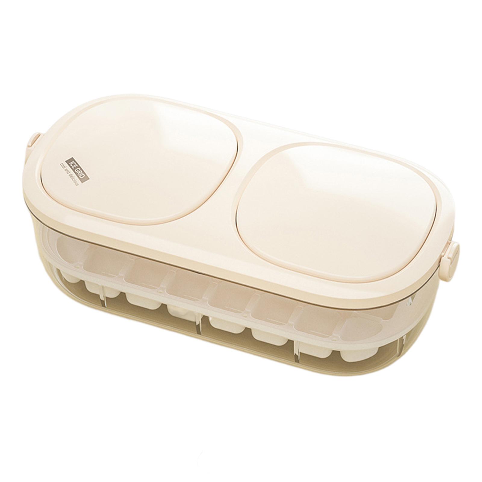 Silicone 1/2 Layer Ice Trays Flexible Quick Release Ice Cubes Maker For Home Kitchen Single Tier