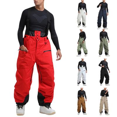 Thick Shoulder Straps With Cotton Clips For Warmth Windproof And Ski Pants