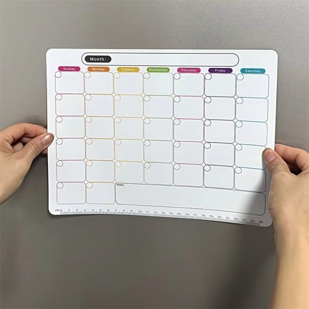 Monthly and Weekly Erasable Fridge Magnets Soft Magnetic Calendar Stickers Monthly Planner  Home