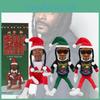 Vivace Snoop On A Stoop Elfo di Natale Decorativo per Amanti dell'Hip Hop In Varie Opzioni Colorate