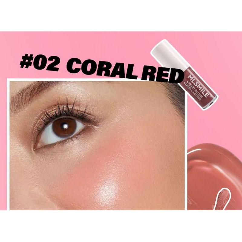 MLSMILE - Rubor Líquido de Larga Duración - 6 Colores
