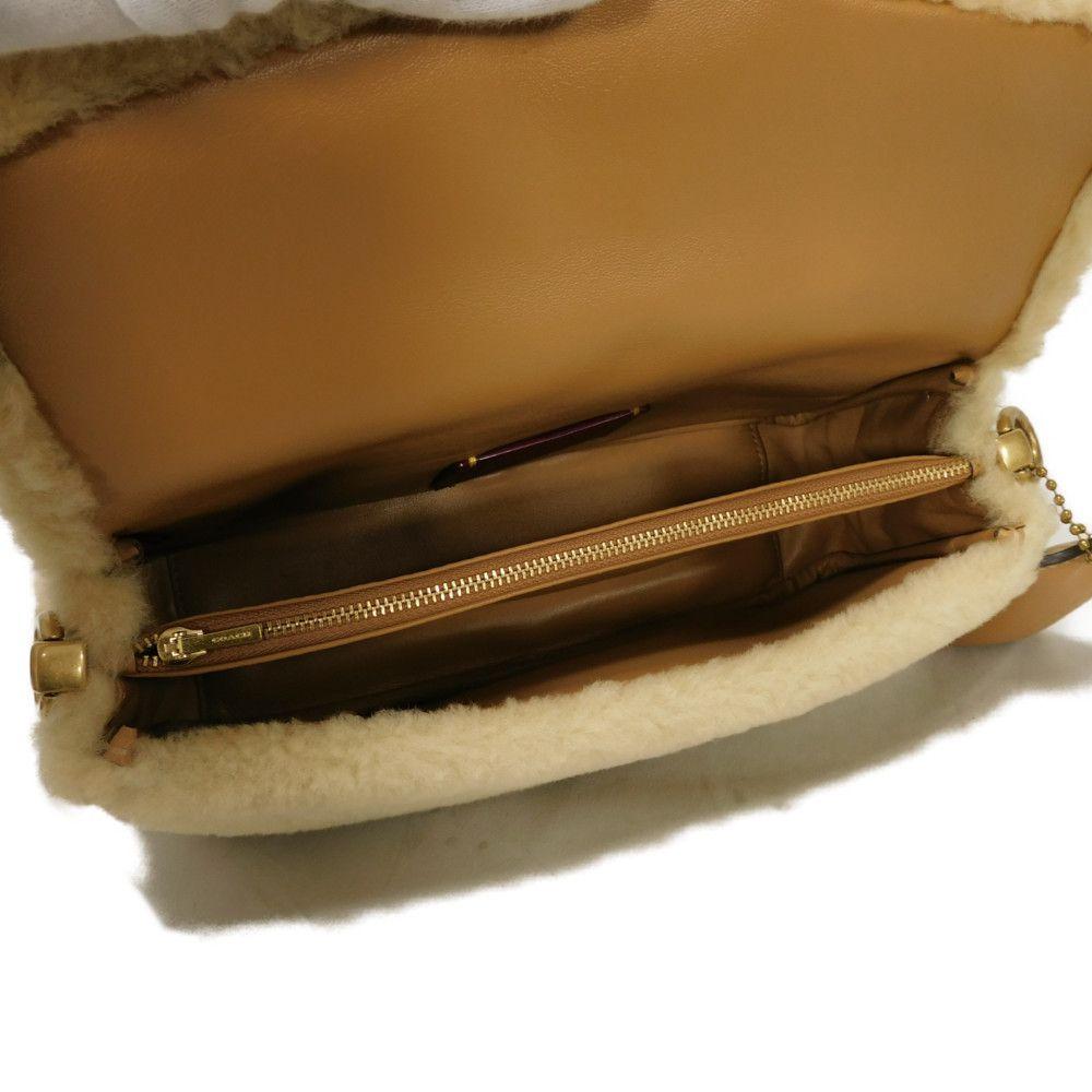 Used 9726 Tabby Pillow, Size 26, CC445, 7921, C Logo, Smooth Calfskin, Beige, 2-Way, Excellent Condition, C Mark