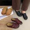2025 Autumn New Lazy Muller Shoes Niche Pig's Trotters Split-toed Casual Bag Head Slippers Shoes