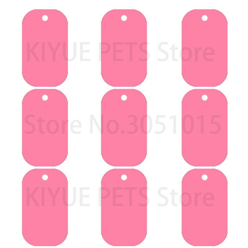 Professional 100Pcs Dog Tag Military Pet Id Tags Aluminum Name Pendant Blank Dog Tags Personalized Customized Dog Tag