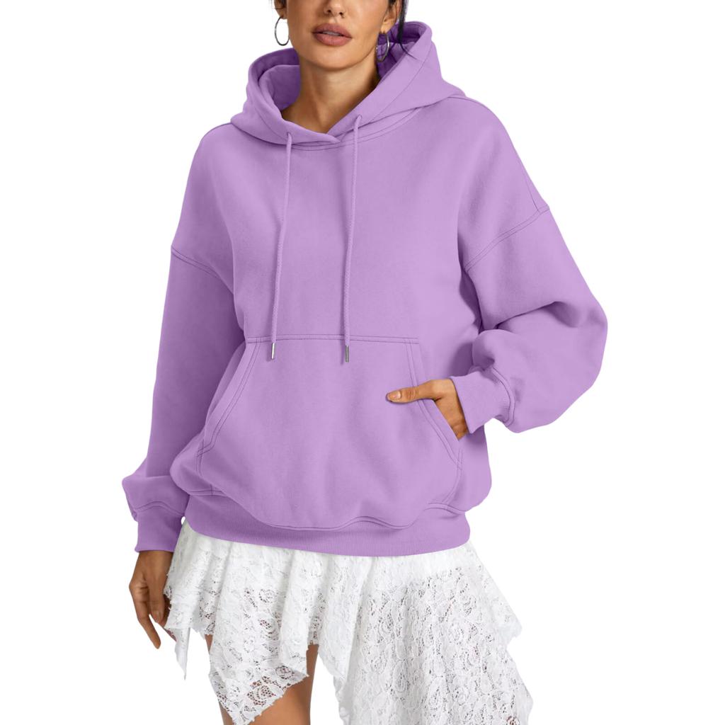 Women's Loose Fit Long Sleeve Pullover Hoodie Casual Sweatshirt for Everyday Wear