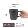 Shangqi Kiln Glazed Vertical Stripe Ceramic Mug