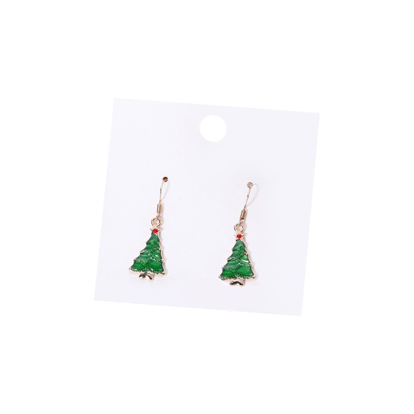 

Christmas Wreath Dangle Earrings with Bow and Bell Charm Holiday Jewelry for Women Lightweight Festive Accessories for Seasonal Wear One Size