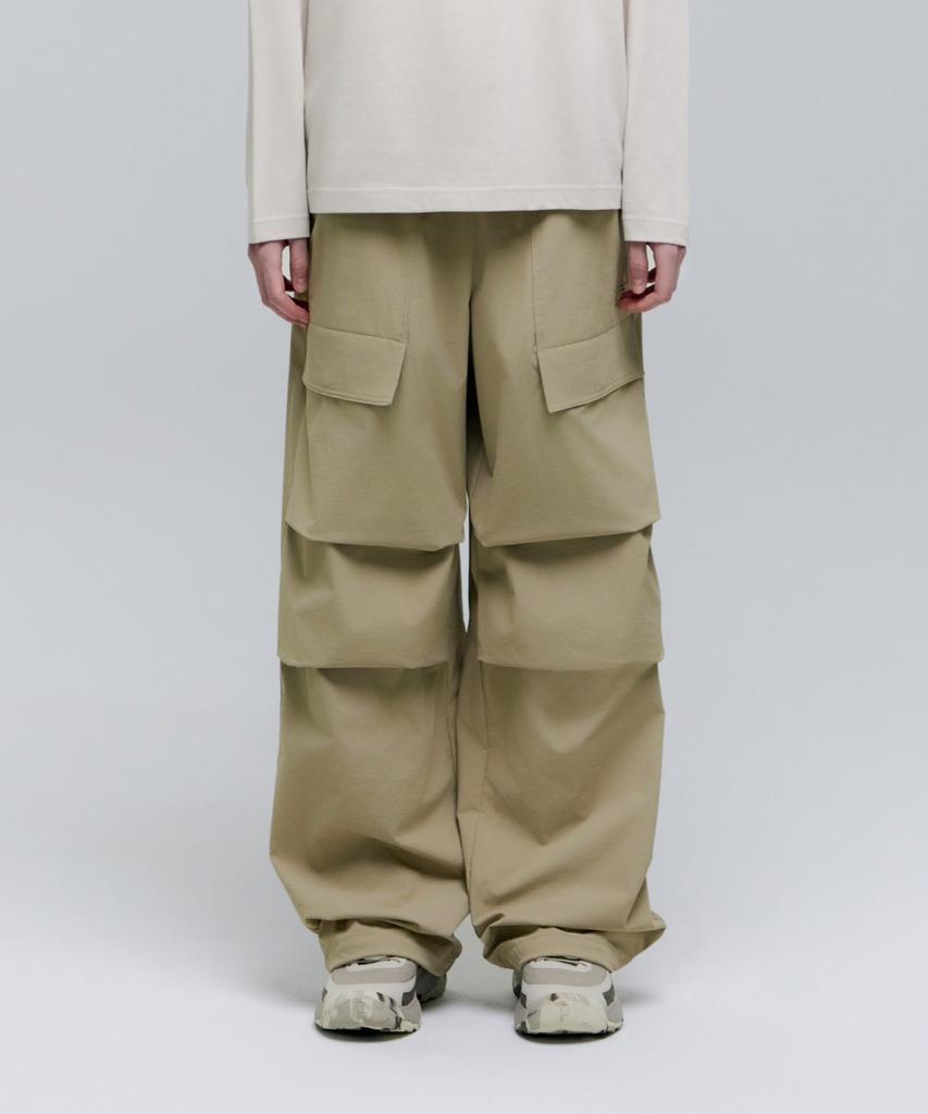 NATIONALGEOGRAPHIC N251Upt902 Parachute Wide Fit Pants Sand Beige