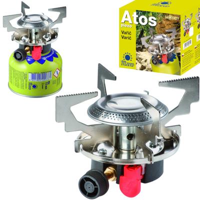 Gas Camping Stove On Gas Cartridges Piezo Igniter 1.8Kw