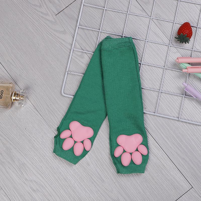 3D Cat Paw Silicone Thigh-High Socks - Cute Anime Lolita JK Style