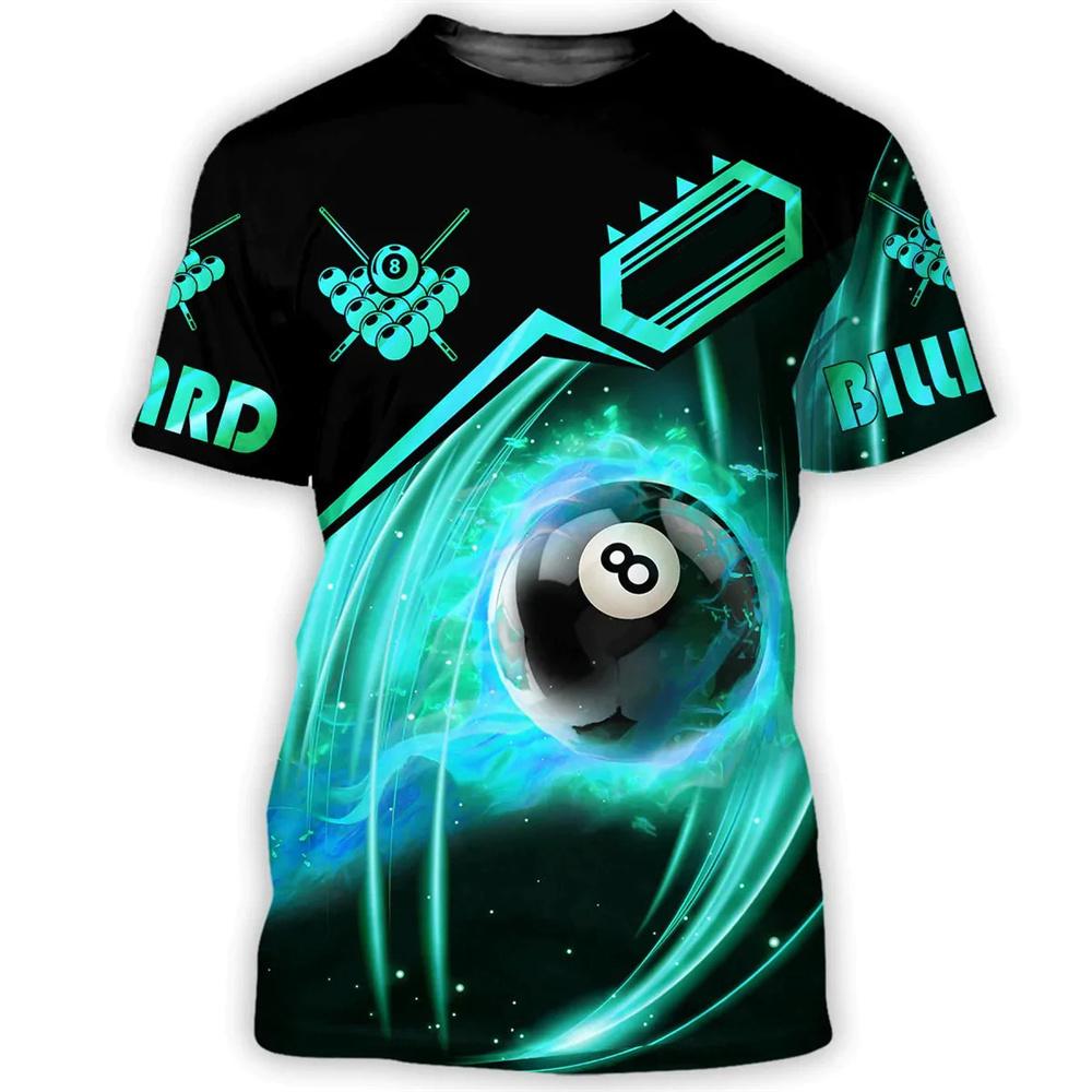 

Футболка с принтом бильярда и пива с 3D-принтом, модная уличная одежда для мужчин и женщин, футболки с круглым вырезом, летние свободные футболки Harajuku, топы унисекс 6XL