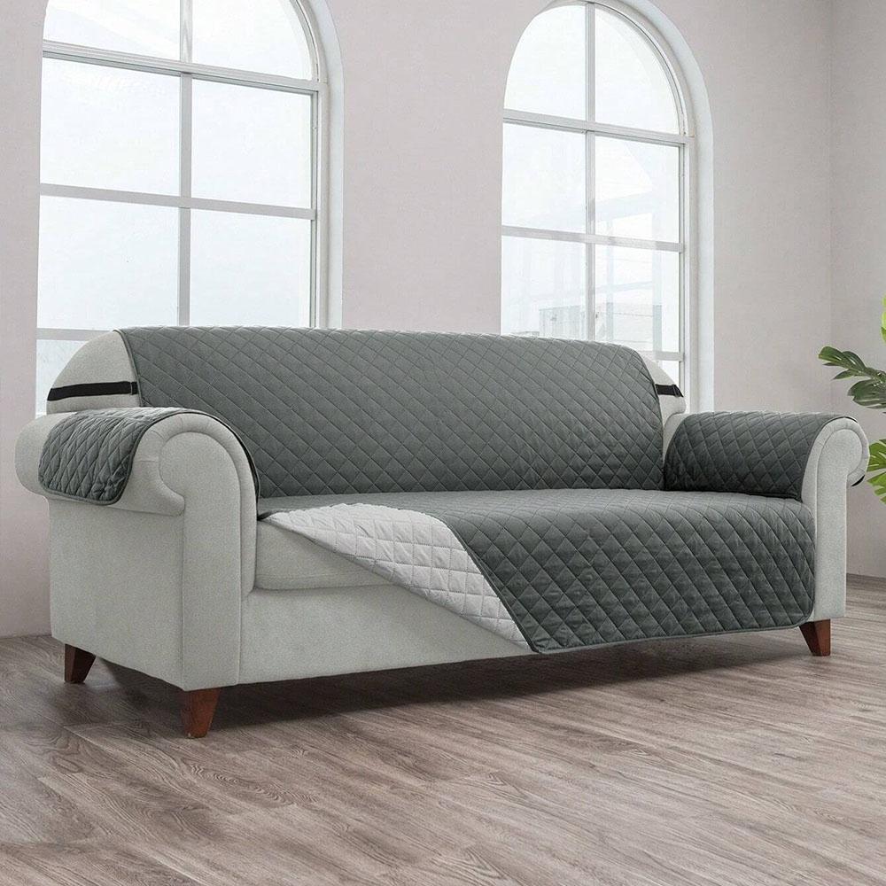 

Чехлы для дивана с 3 подушками, диван-кровать, подходит для домашних животных, двусторонние стеганые чехлы для диванов, которые можно стирать для собак, защитный чехол для мебели 3 Seater