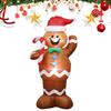 1.5m Inflatable Giant Gingerbread Man Model Gingerbread Man Ornament Decorative Gingerbread Man  for Christmas Garden Lawn