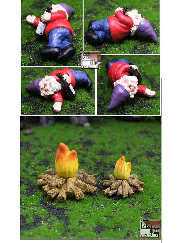 Cross-Border Christmas Gnome Figurines: Personalized Elf Resin Crafts & Micro-Landscape Ornaments