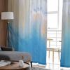 Ocean Beach Summer Vacation Tulle Window Curtains for Bedroom Luxury Home Decor Drapes In Living Room Chiffon Panels