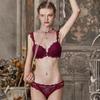 Set Reggiseno Push-Up Sexy in Pizzo Europeo, Set Lingerie a Coppa Sottile Sopra e Spessa Sotto, Raccoglie il Grasso Laterale e Solleva il Seno per Donne con Seno Piccolo
