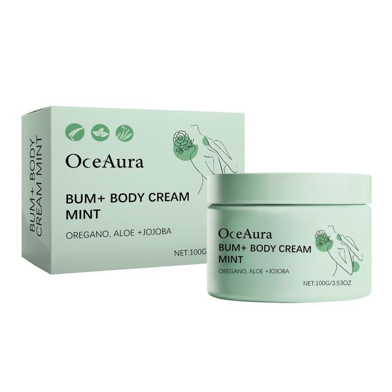 Oceaura Peppermint Body Cream Gentle Cooling And Hydrating Moisturizer For Skin Care Body Cream