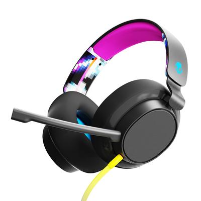 Auriculares con cable para juegos multiplataforma Skullcandy SLYR compatibles con Xbox Playstation y PC, color negro, con diadema