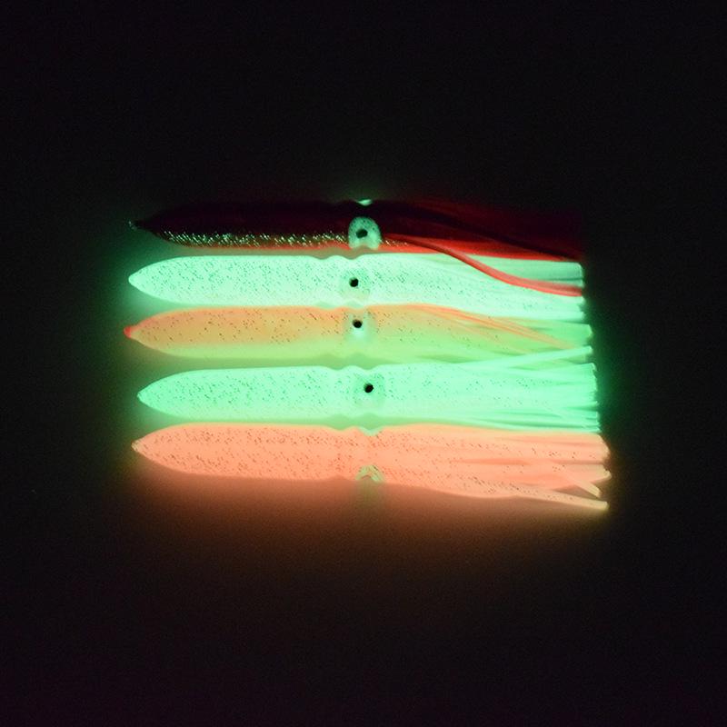 Großer Leuchtender Tintenfisch Weicher Trollingköder mit Tentakeln für die Meeresfischerei