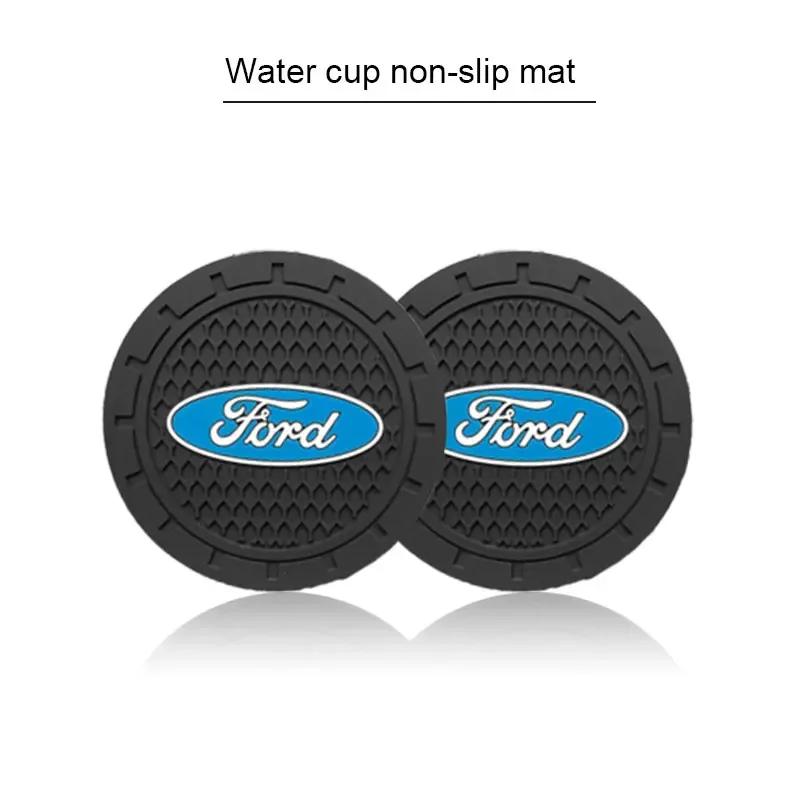 Gorące 2025 Gorące Do Forda Nowego Samochodu Uchwyt na Kubek Wkładka Antypoślizgowa Podkładka Pod Kubek Wnętrze Samochodu Uchwyt na Kubek Samochodowy Do Forda Fiesta Mondeo Explor